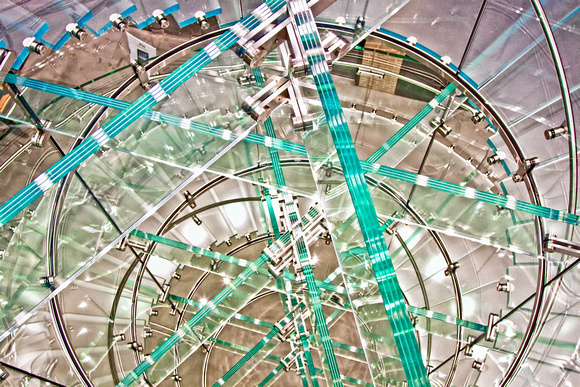 Apple Store Glass Stairs in Chelsea, NYC.