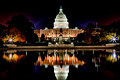 US Capitol Building at Night.